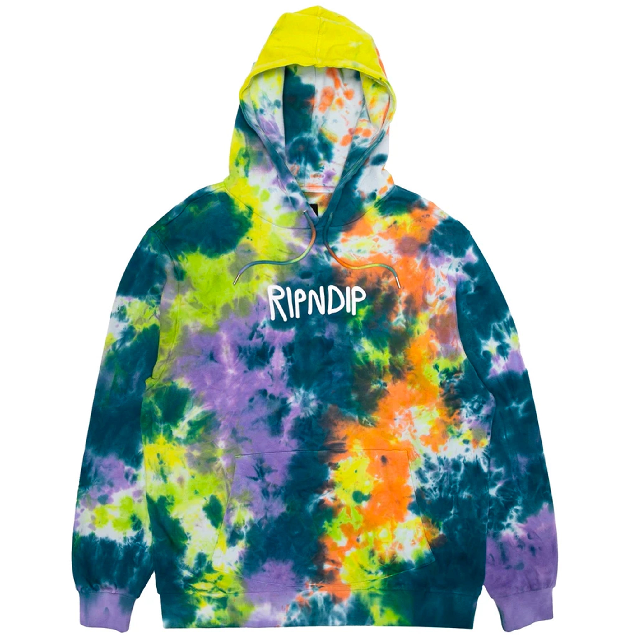 RIPNDIP Rubber Logo Hoodie Tie Dye Capsul