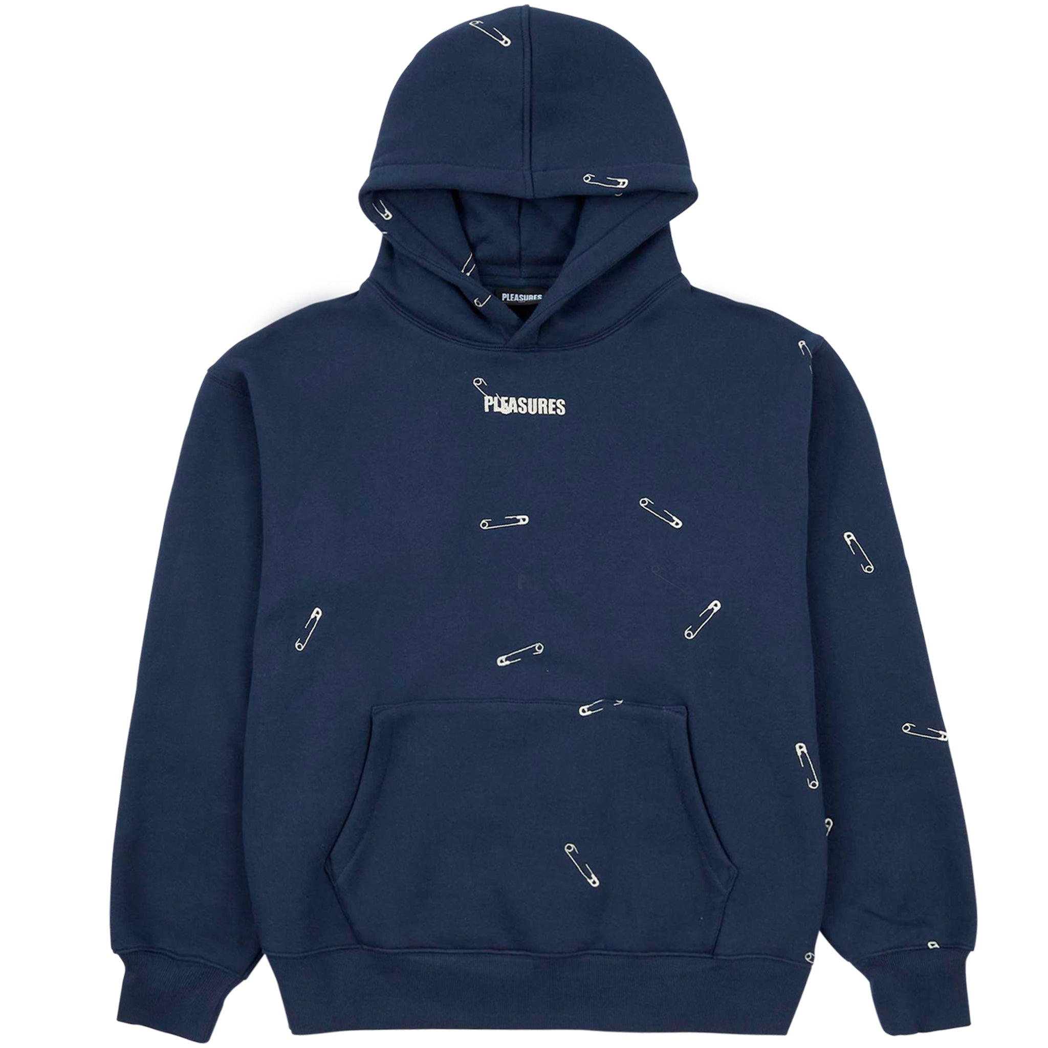 SAFETY PIN HOODIE Navy