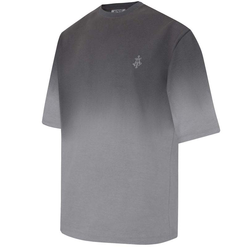 ALPHA CROSS TEE (DIP DYE GREY)