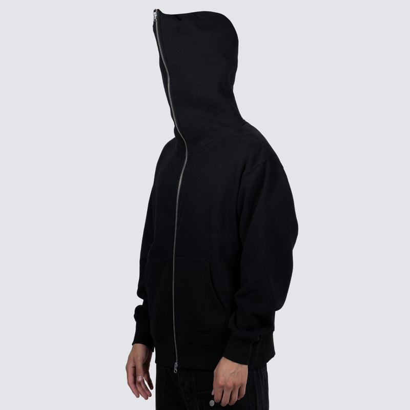 DRAGON ZIP HOODIE (BLACK)