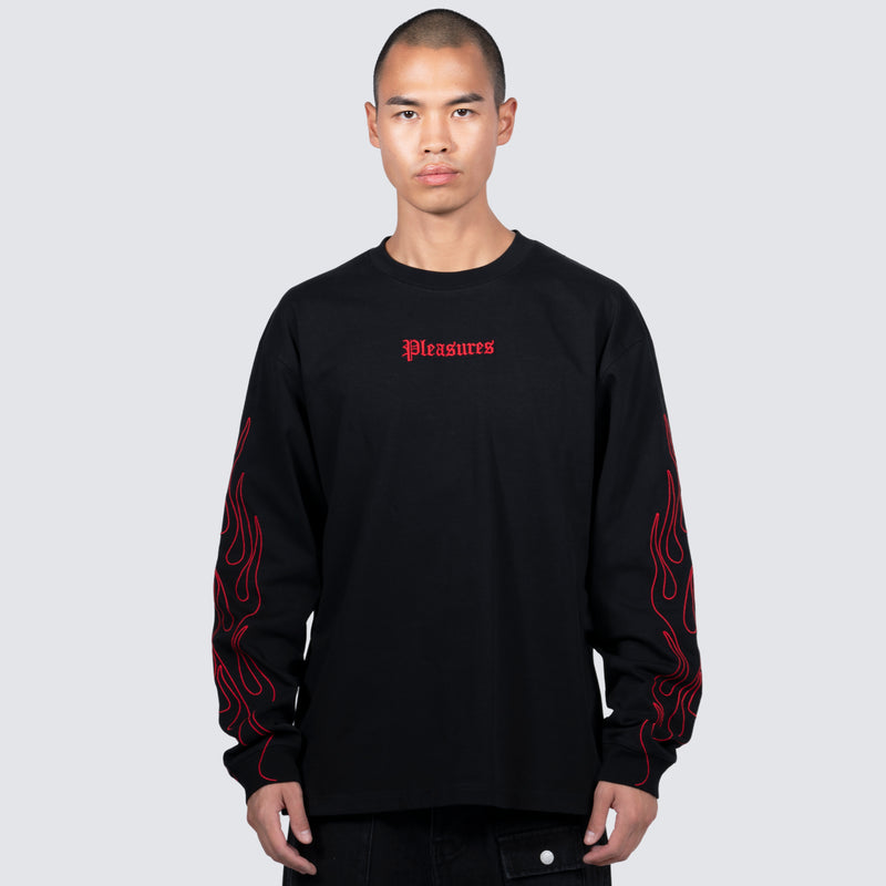 FIERY HEAVYWEIGHT LONGSLEEVE (BLACK)