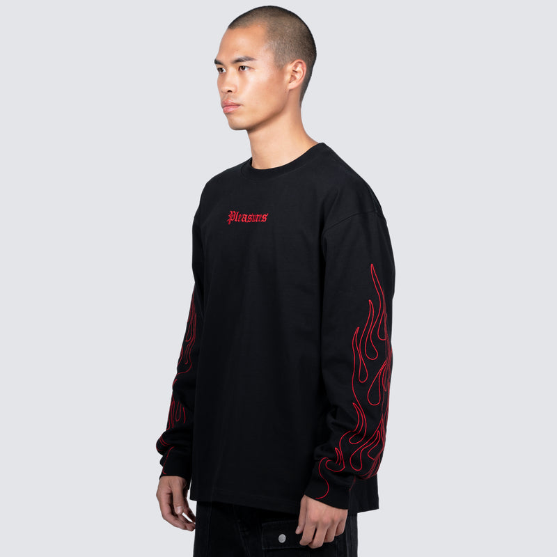 FIERY HEAVYWEIGHT LONGSLEEVE (BLACK)