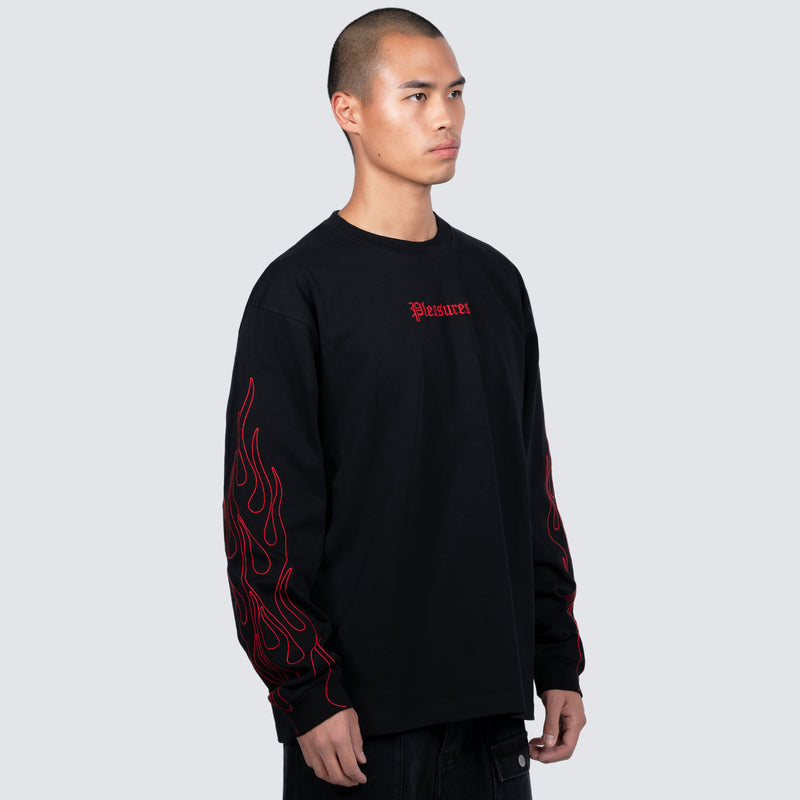 FIERY HEAVYWEIGHT LONGSLEEVE (BLACK)