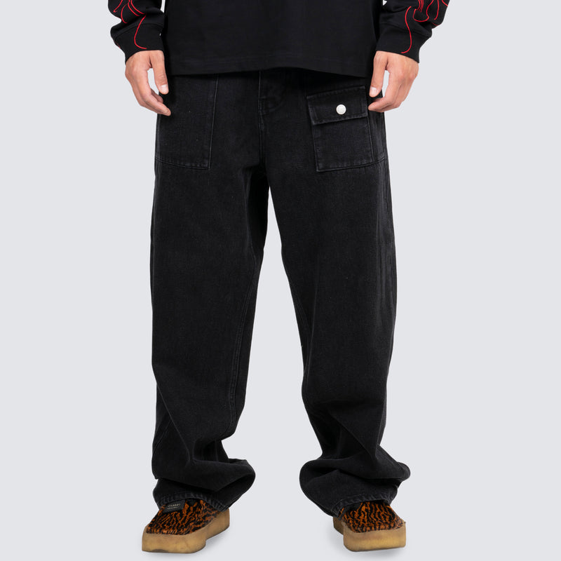 GRIND BAGGY JEANS (BLACK)