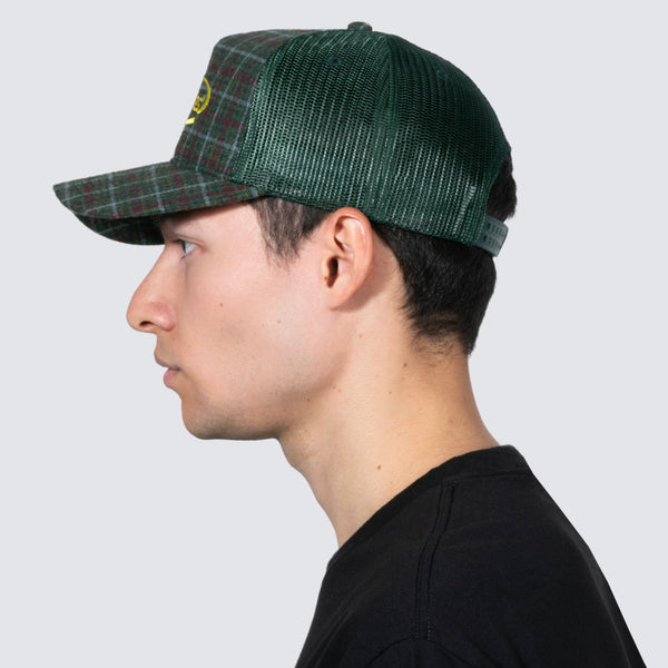 HAPPIER PLAID TRUCKER (GREEN)