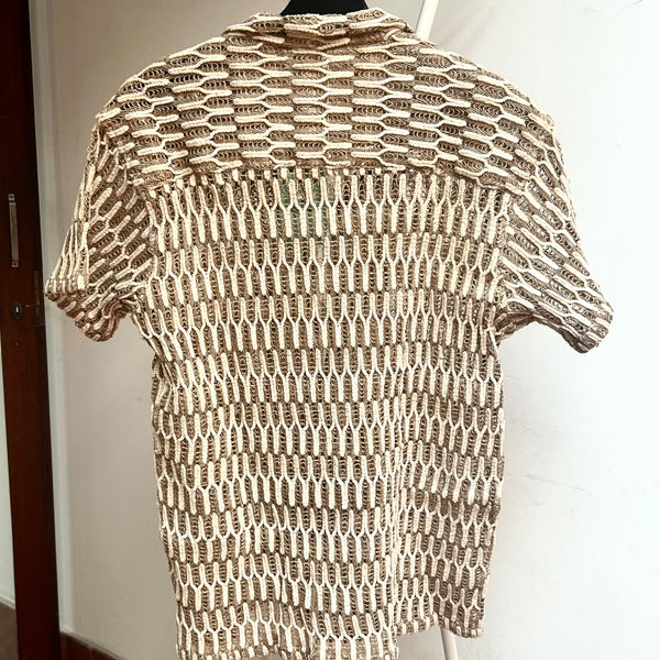 PRE-LOVED HARAGO Crochet shirt