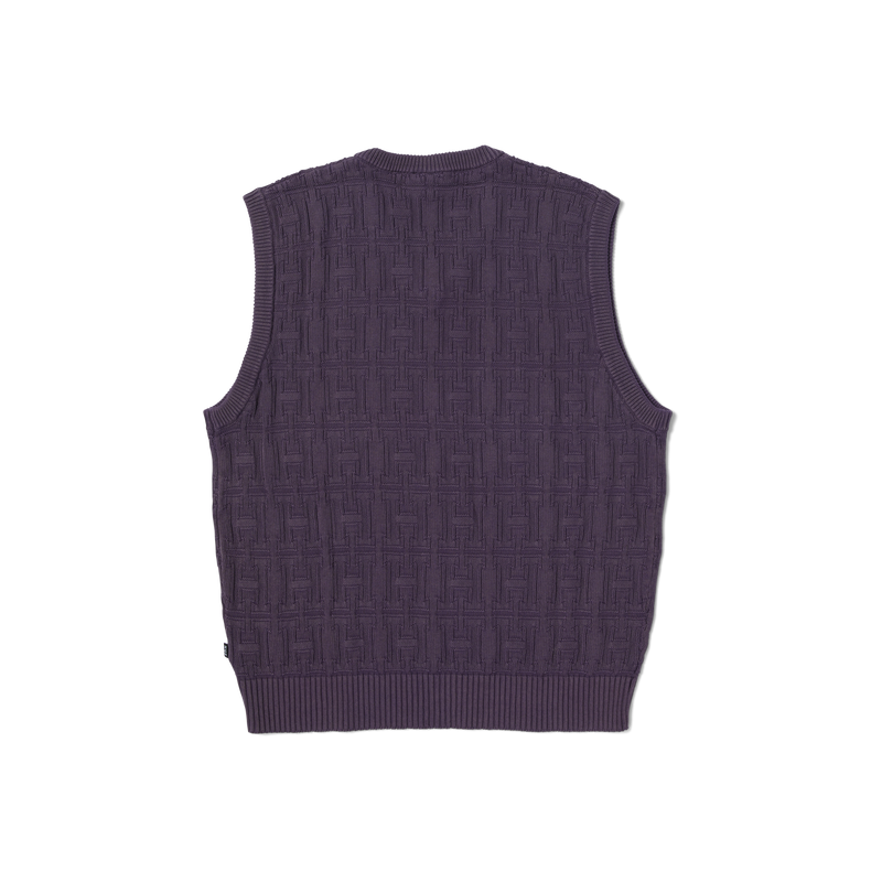 Interlaced Jacquard Overdyed Vest