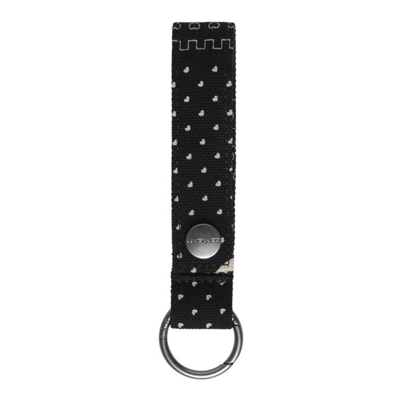 HEART BANDANA KEYCHAIN (PRINT/BLACK)