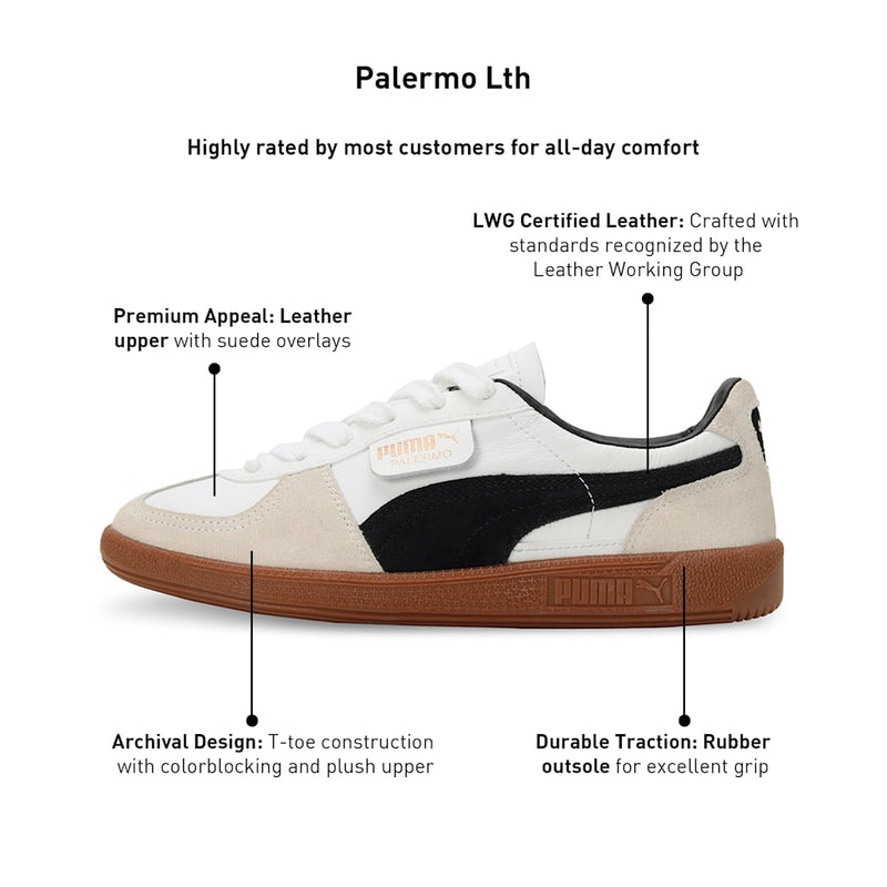 Palermo Lth (White-Vapor Grey-Gum)