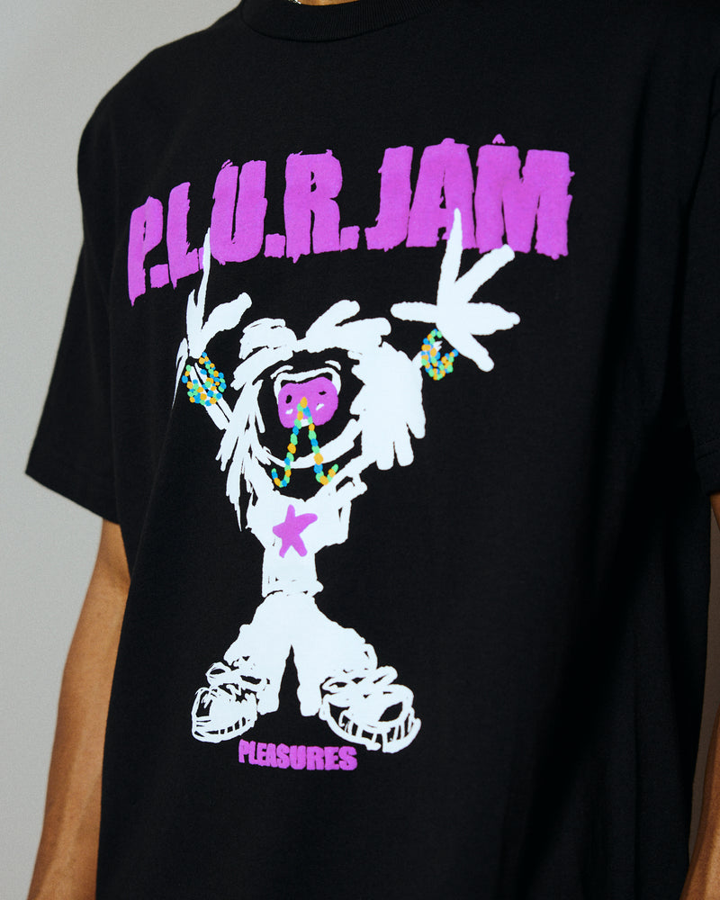 P.L.U.R. JAM TEE (BLACK)