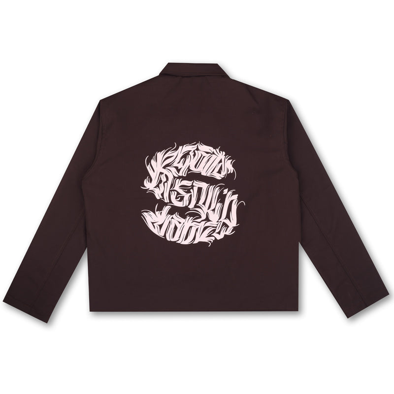 S LOGO JACKET (BROWN)