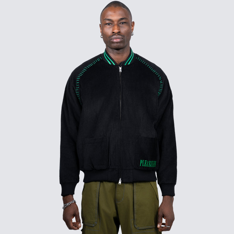 STRIKEOUT CORD JACKET (BLACK)