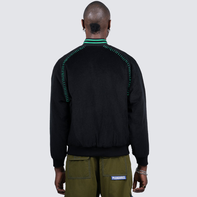 STRIKEOUT CORD JACKET (BLACK)