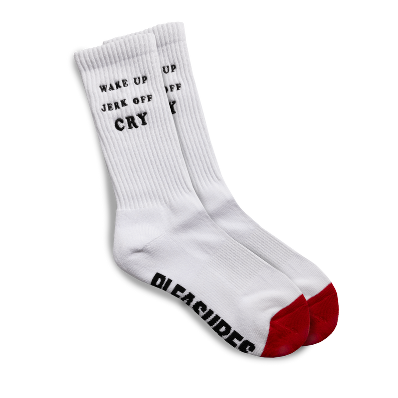 WAKE UP SOCKS (White)