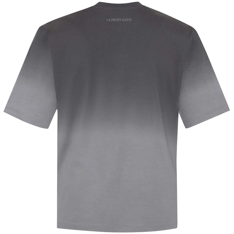 ALPHA CROSS TEE (DIP DYE GREY)