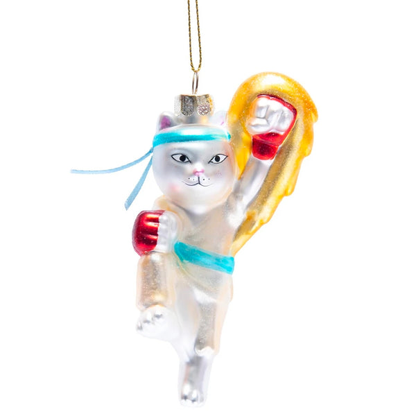 FINAL K.O GLITTER GLASS ORNAMENT BAUBLE