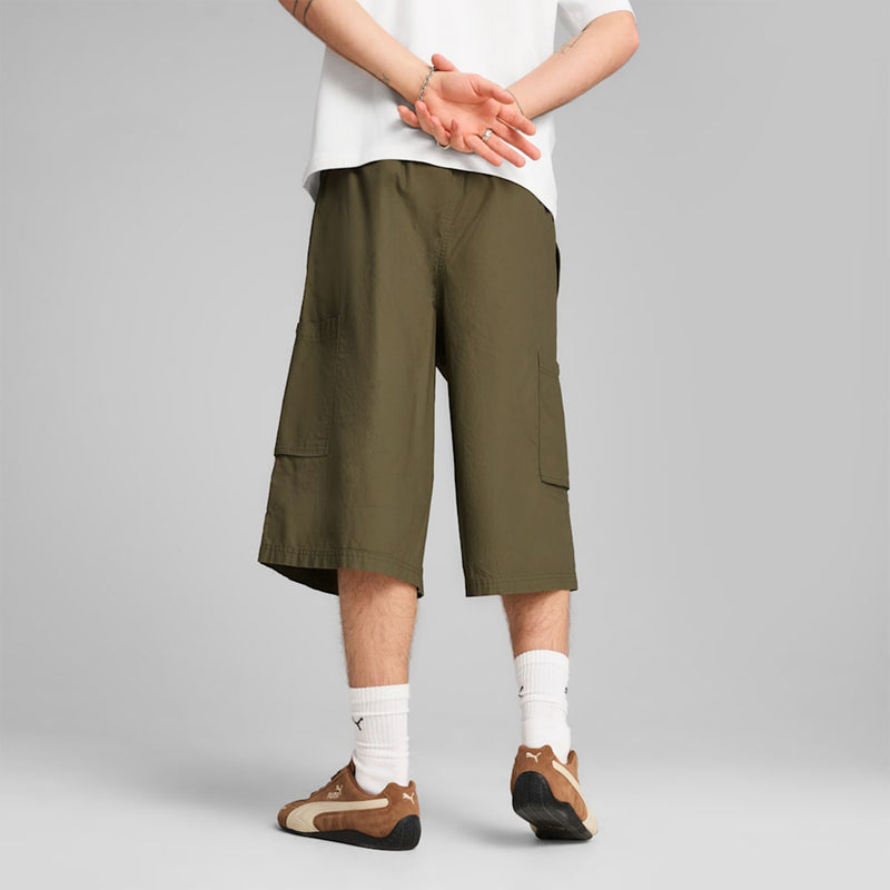 FUTURE.PUMA.ARCHIVE Relaxed Cargo Jorts (Loden Green)