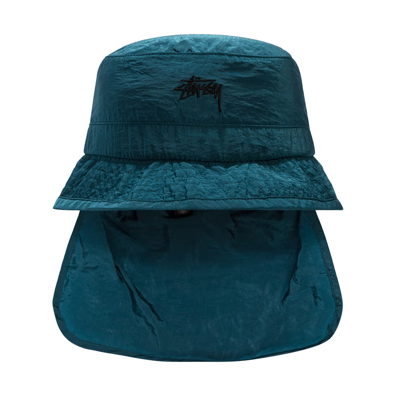 Metallic Nylon Bungee Bucket Hat