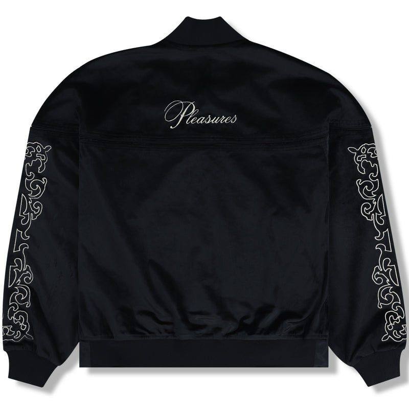 UNQUOTE VELOUR JACKET (BLACK)