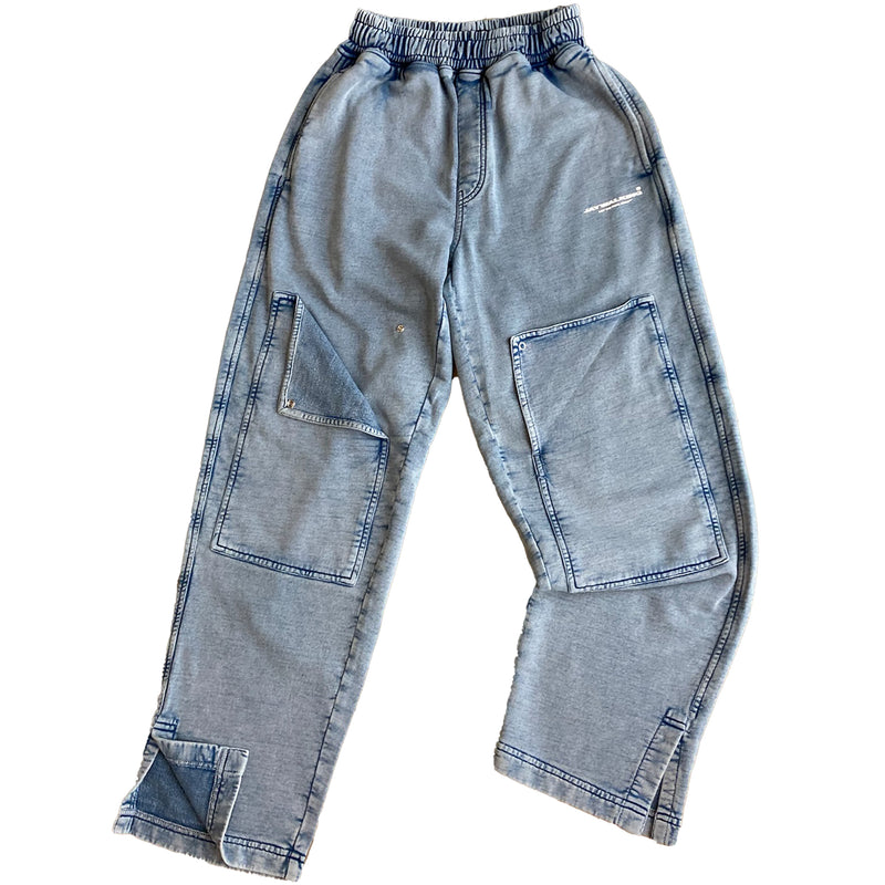 J Double Knee Pant ( Blue )