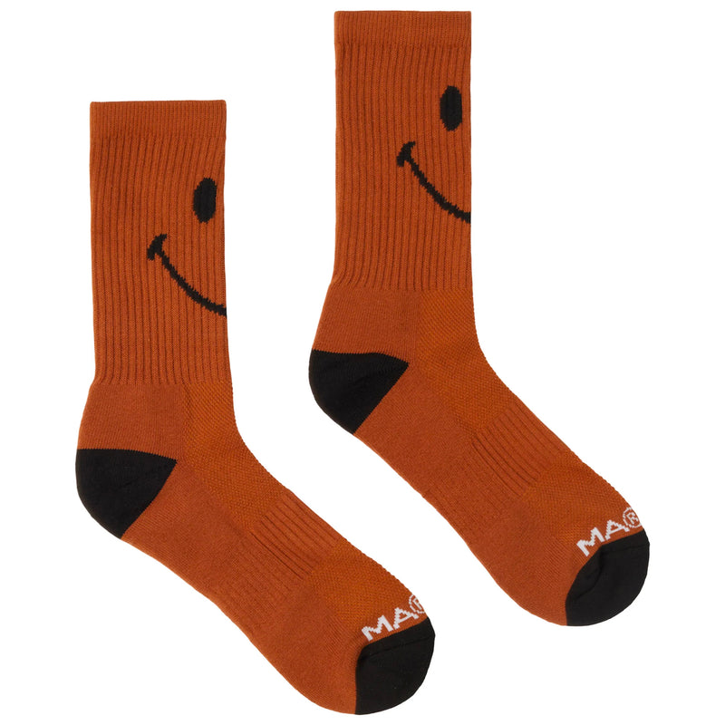 SMILEY OVERSIZED SOCKS (Rust)