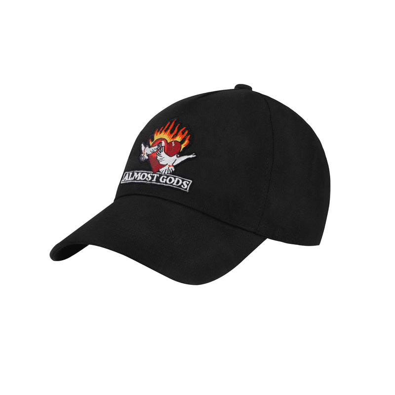 BURNING HEART CAP (BLACK)