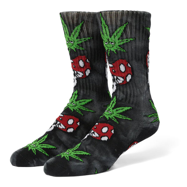 Green Buddy Mushroom Td Sock (Charcoal)