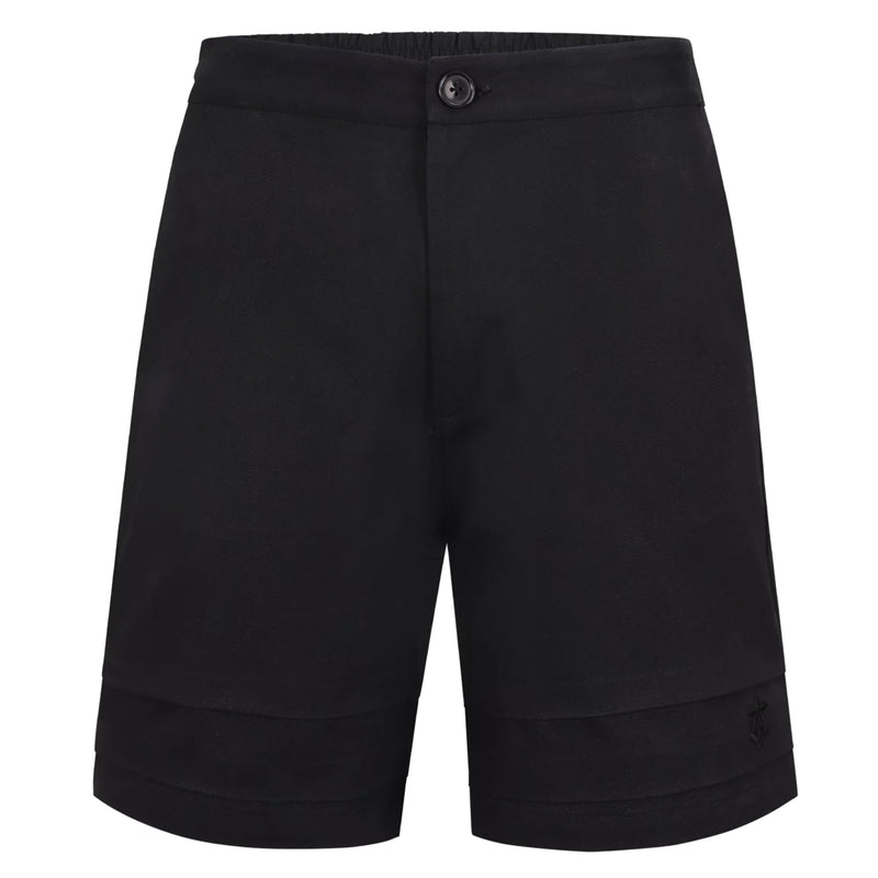 CONSTRUCTED TWILL SHORTS (BLACK)