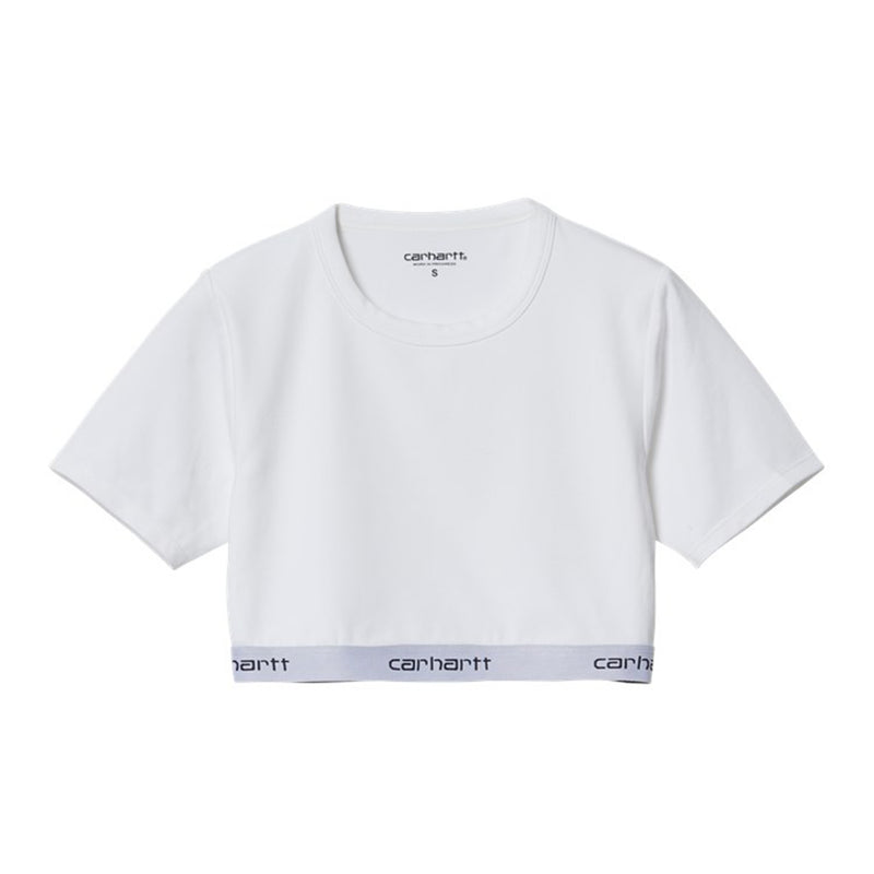 W' Script Crop Top (WHITE)