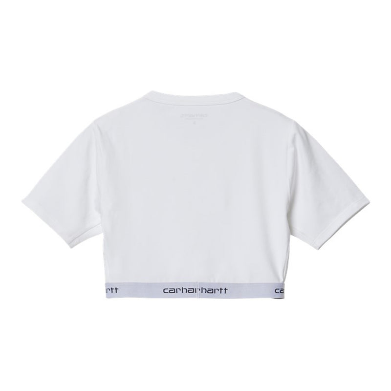 W' Script Crop Top (WHITE)