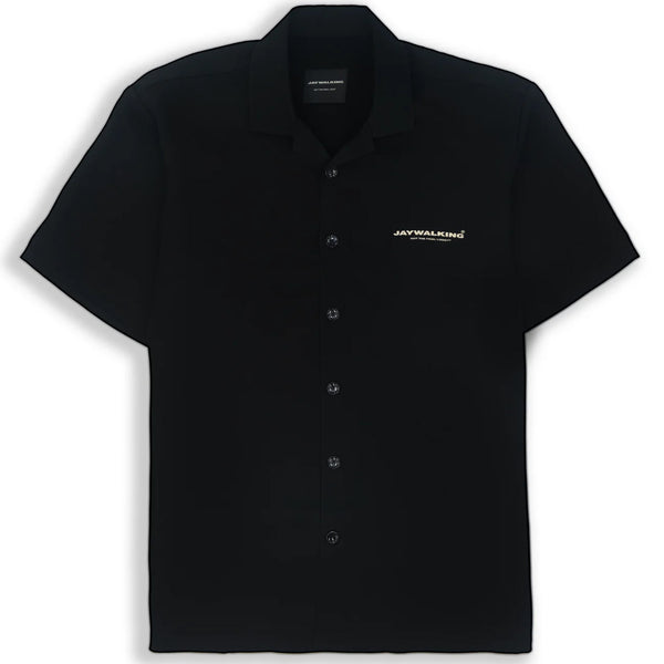 Jaywalking- Cuban Shirt- (BLACK)