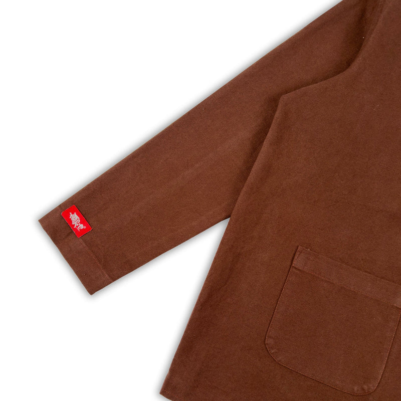 WASHED CHORE BLAZER (RUST BROWN)