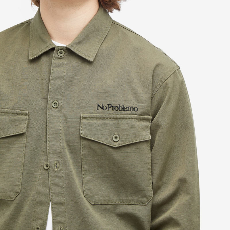 Mini Problemo LS Work Shirt (Olive)