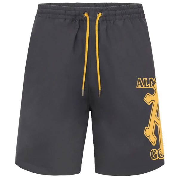 ALPHA CROSS SPRAY PAINT SHORTS (GREY)