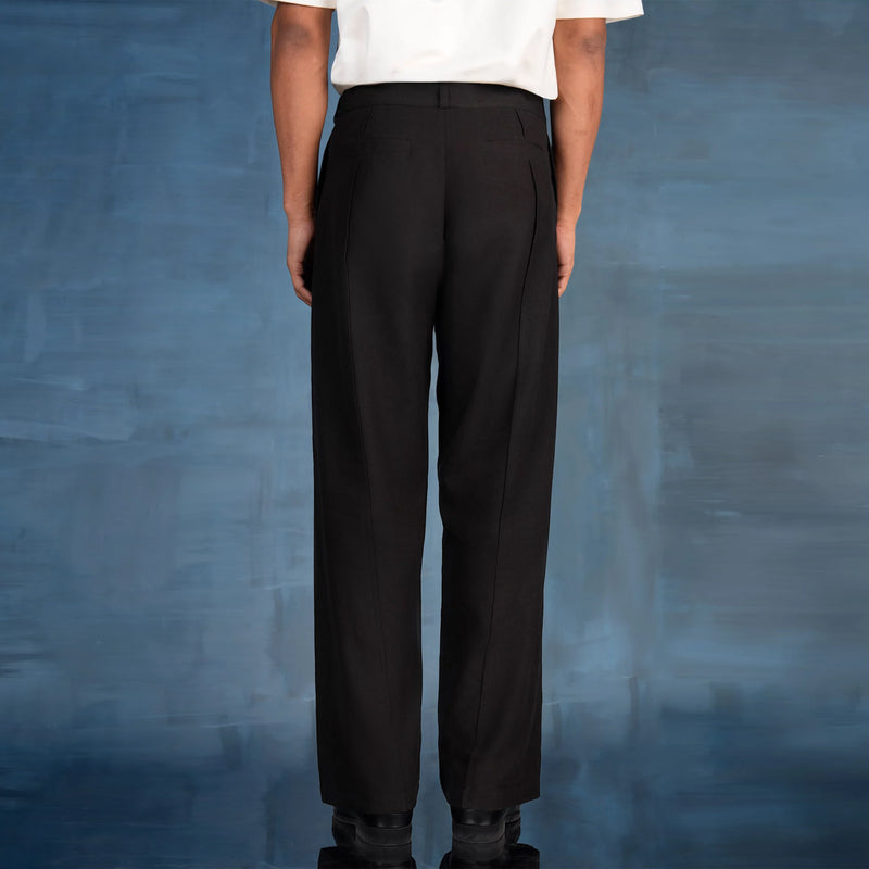 Munich Linen Pants (Black)