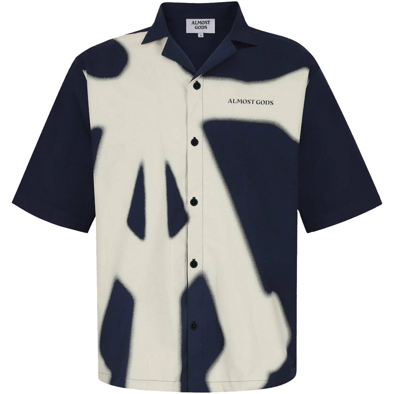 Alpha Cross Spray Paint Shirt (Navy)