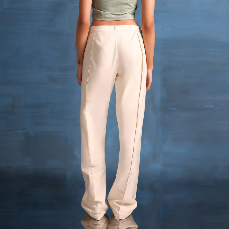 Paris Mid Rise Cotton Pants