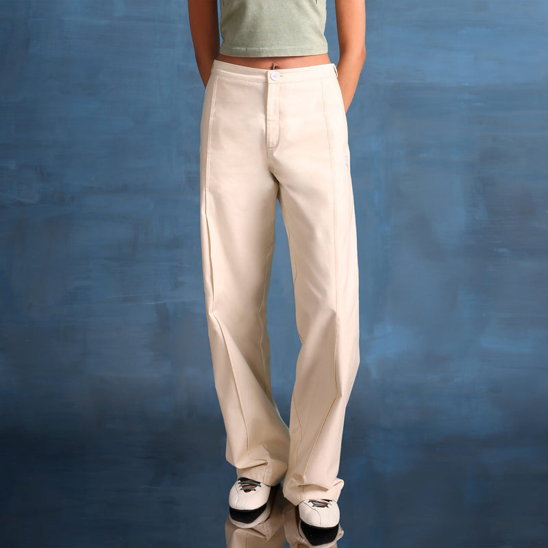 Paris Mid Rise Cotton Pants