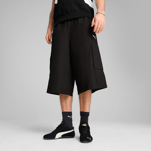 FUTURE PUMA ARCHIVE Relaxed Cargo Jorts (Black)