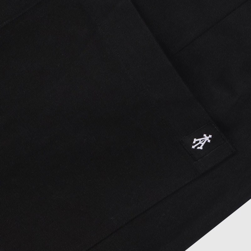 CONSTRUCTED TWILL PANTS (BLACK)