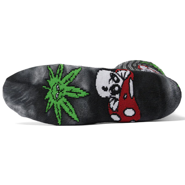 Green Buddy Mushroom Td Sock (Charcoal)