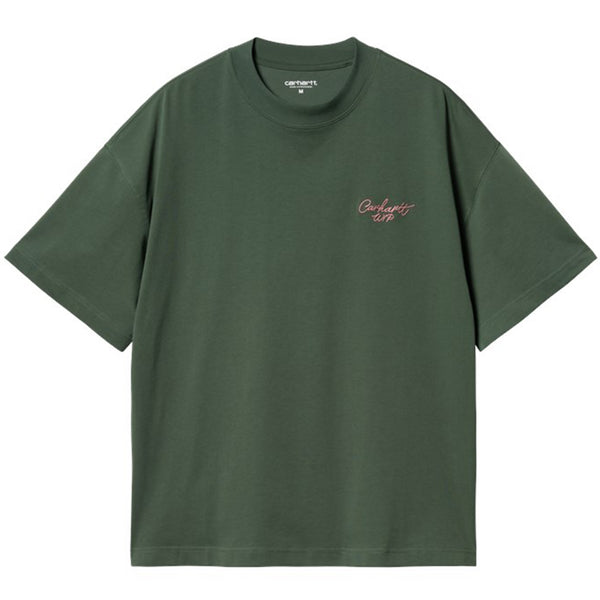 Signature Script Tee (Sycamore Tree/Dusty Rose)