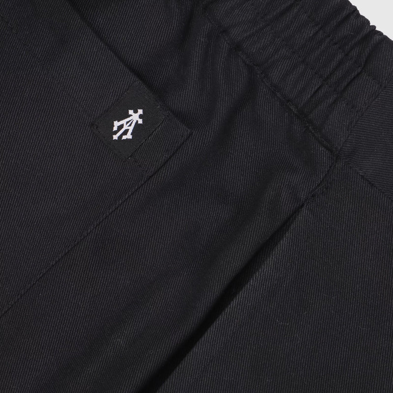 CONSTRUCTED TWILL SHORTS (BLACK)