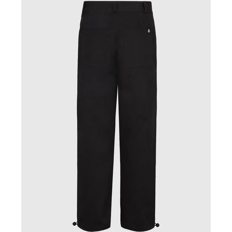 CONSTRUCTED TWILL PANTS (BLACK)