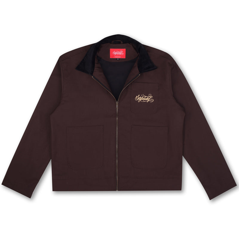 STATEMENT CORDUROY JACKET (BROWN)