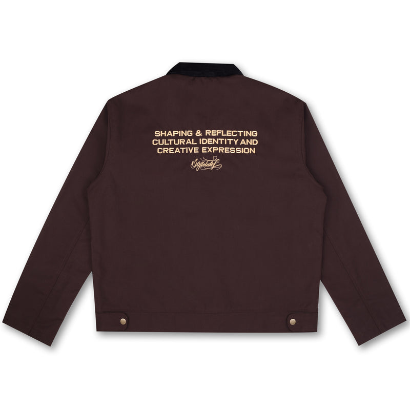 STATEMENT CORDUROY JACKET (BROWN)