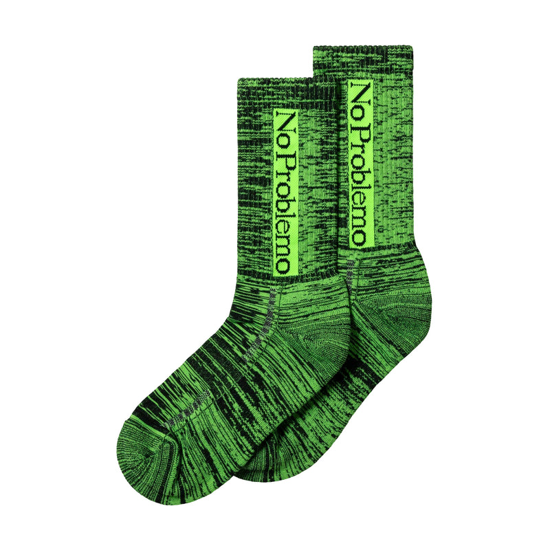 No Problemo Glitch Knit Sock (Green)