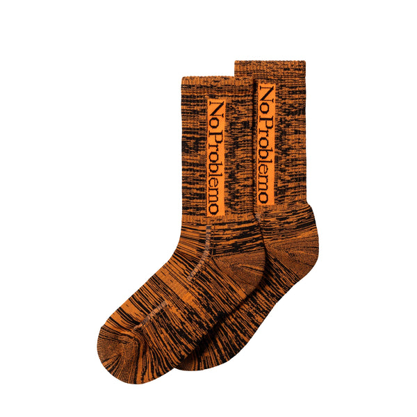 No Problemo Glitch Knit Sock (Orange)