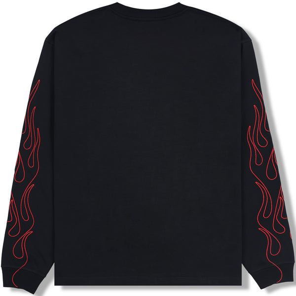 FIERY HEAVYWEIGHT LONGSLEEVE (BLACK)