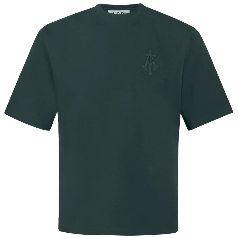 Alpha Cross Embroidered Tee (Green)